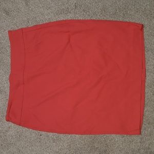 Coral pencil skirt rw&co size medium stretch fabric